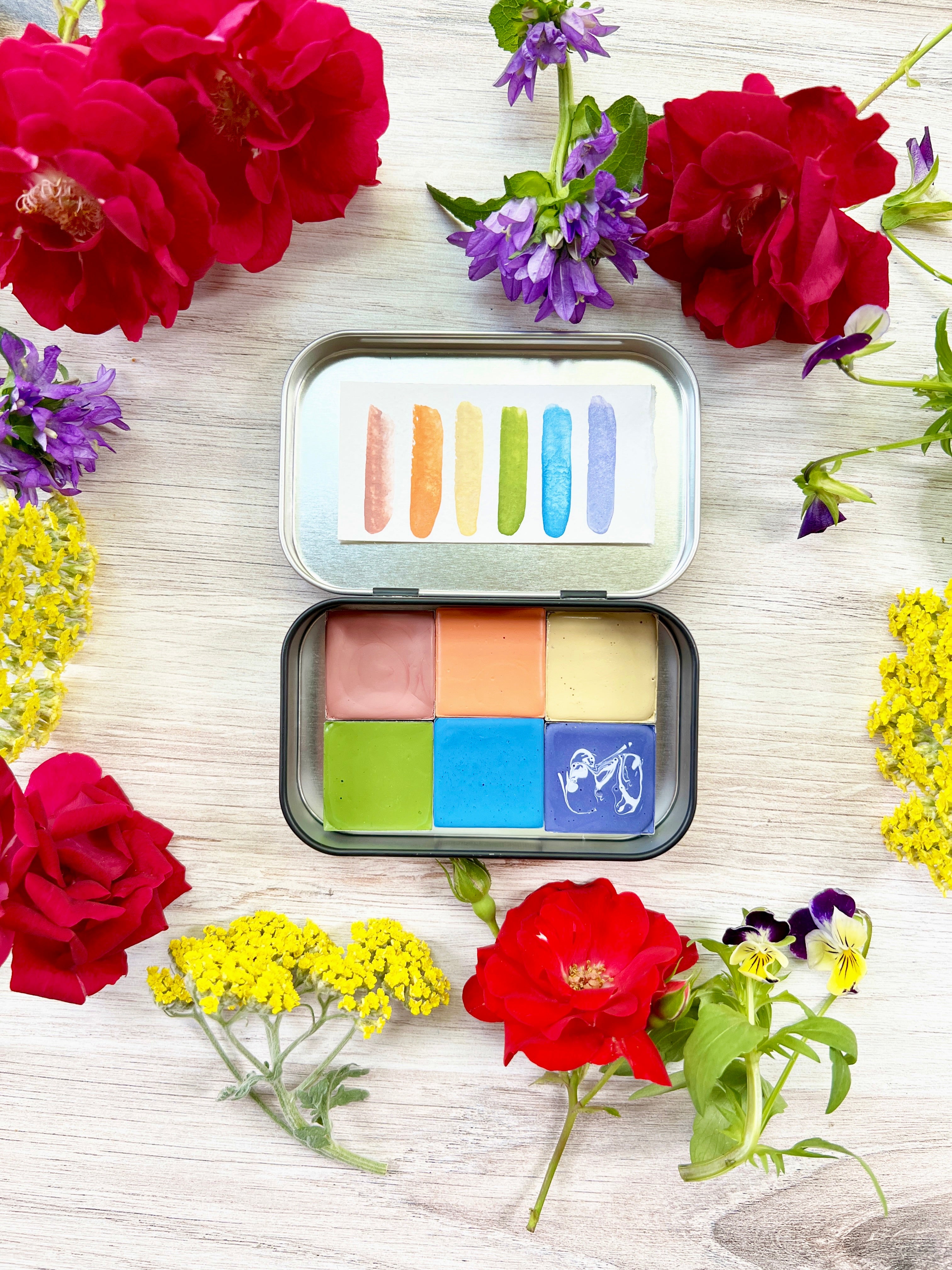 Mountain Meadow Palette, in 3 different palette types