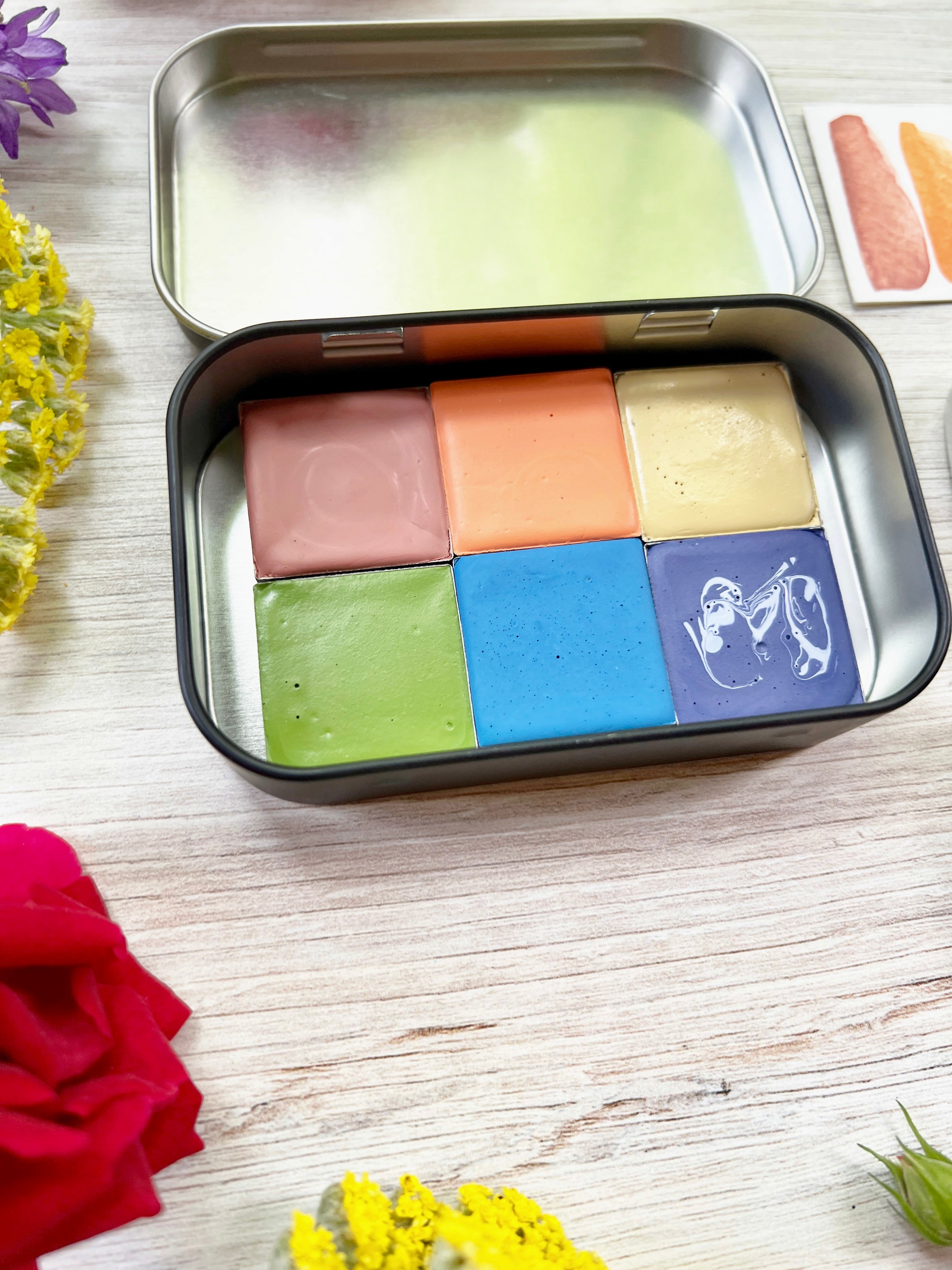 Mountain Meadow Palette, in 3 different palette types