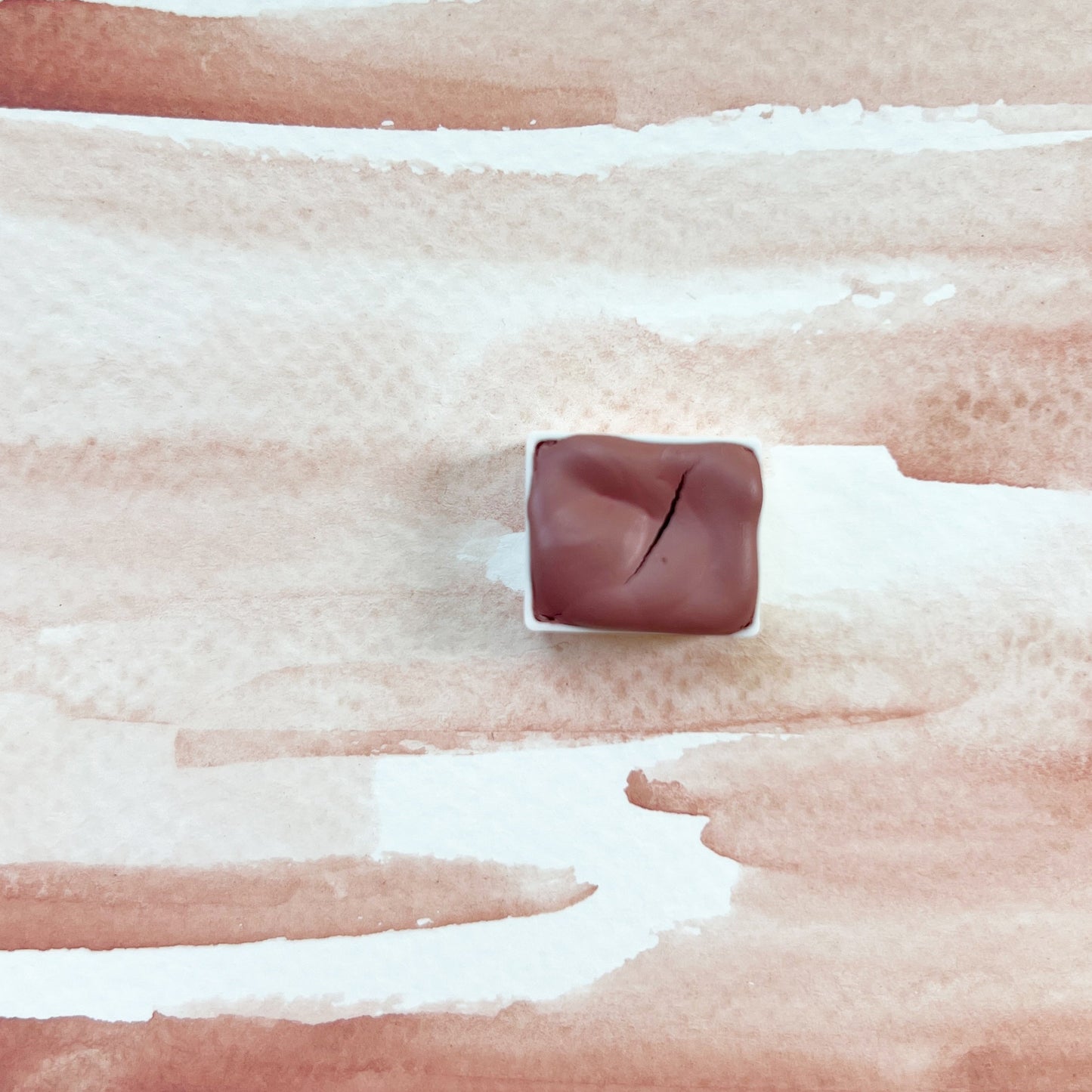 Summer Blush. Individual pan of handmade watercolor paint