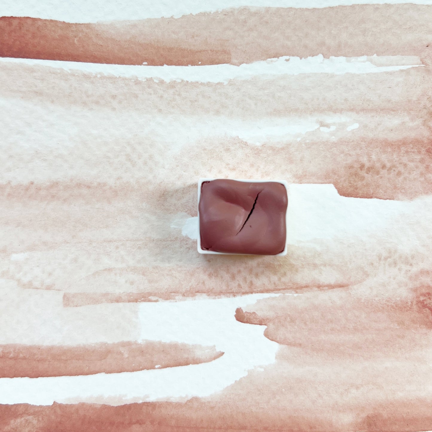 Summer Blush. Individual pan of handmade watercolor paint