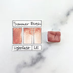 Summer Blush. Individual pan of handmade watercolor paint