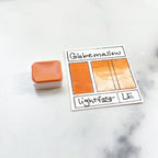 Globemallow. Individual pan of handmade watercolor paint