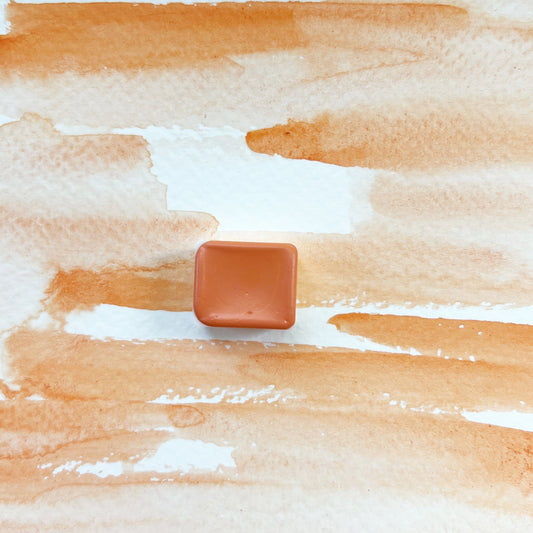 Globemallow. Individual pan of handmade watercolor paint