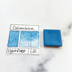 Columbine. Individual pan of handmade watercolor paint