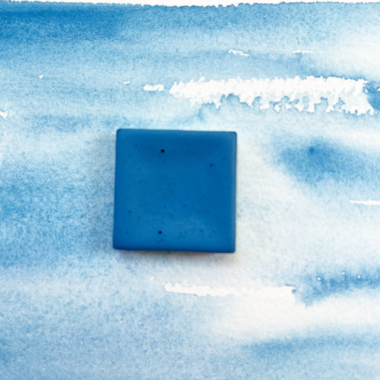 Columbine. Individual pan of handmade watercolor paint