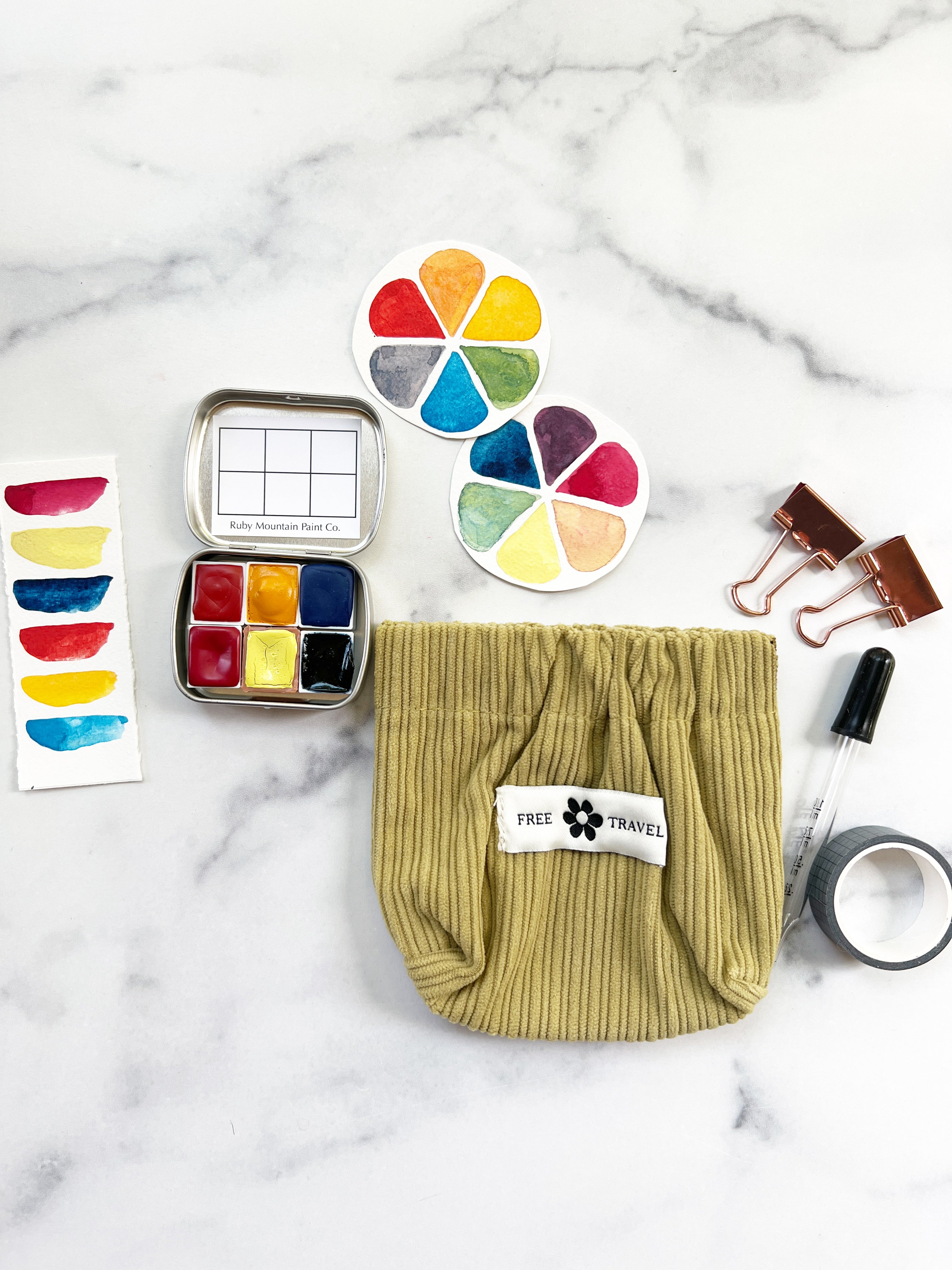 Primary Six Watercolor Set