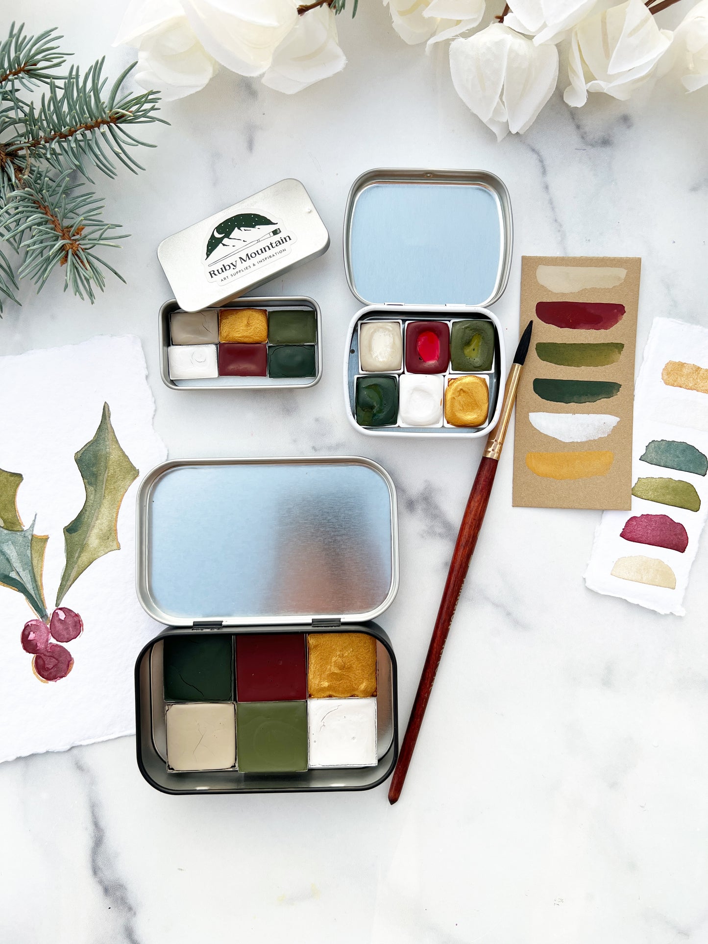 Home for the Holidays, a holiday palette in three sizes