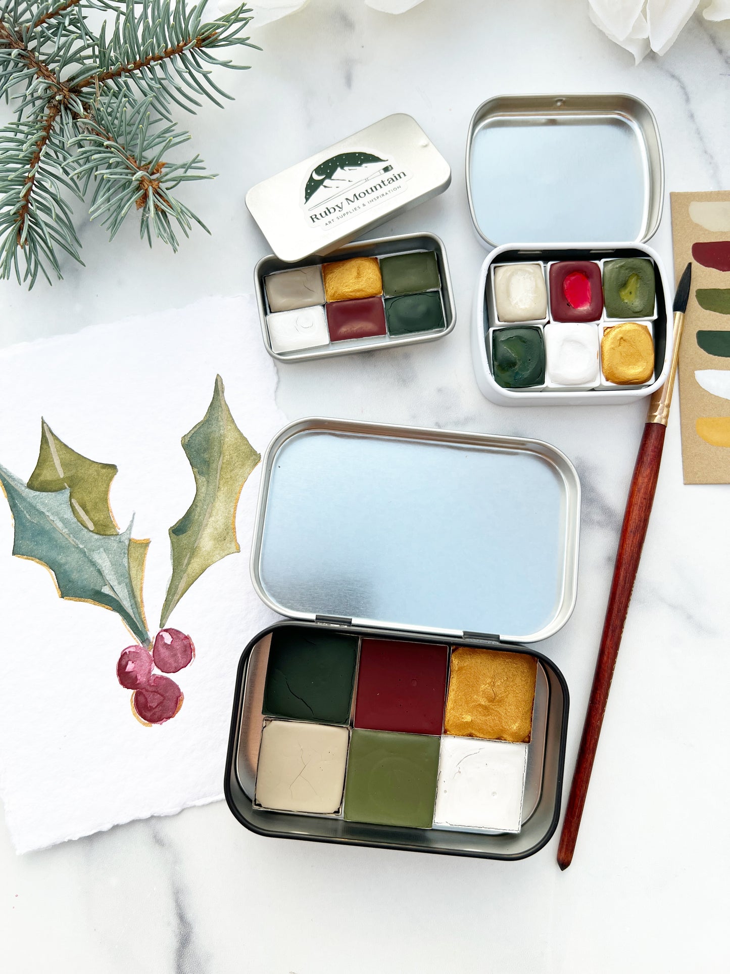 Home for the Holidays, a holiday palette in three sizes