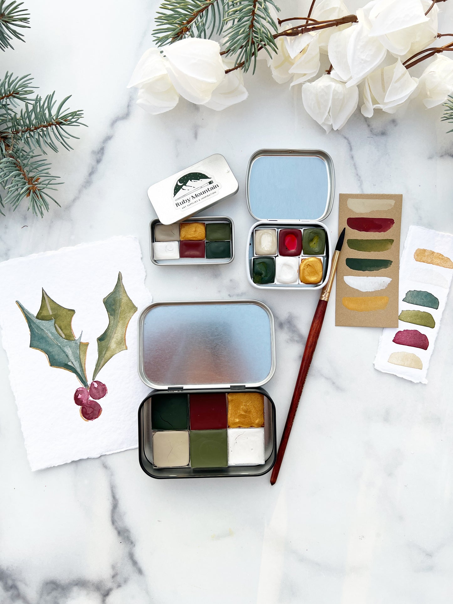 Home for the Holidays, a holiday palette in three sizes