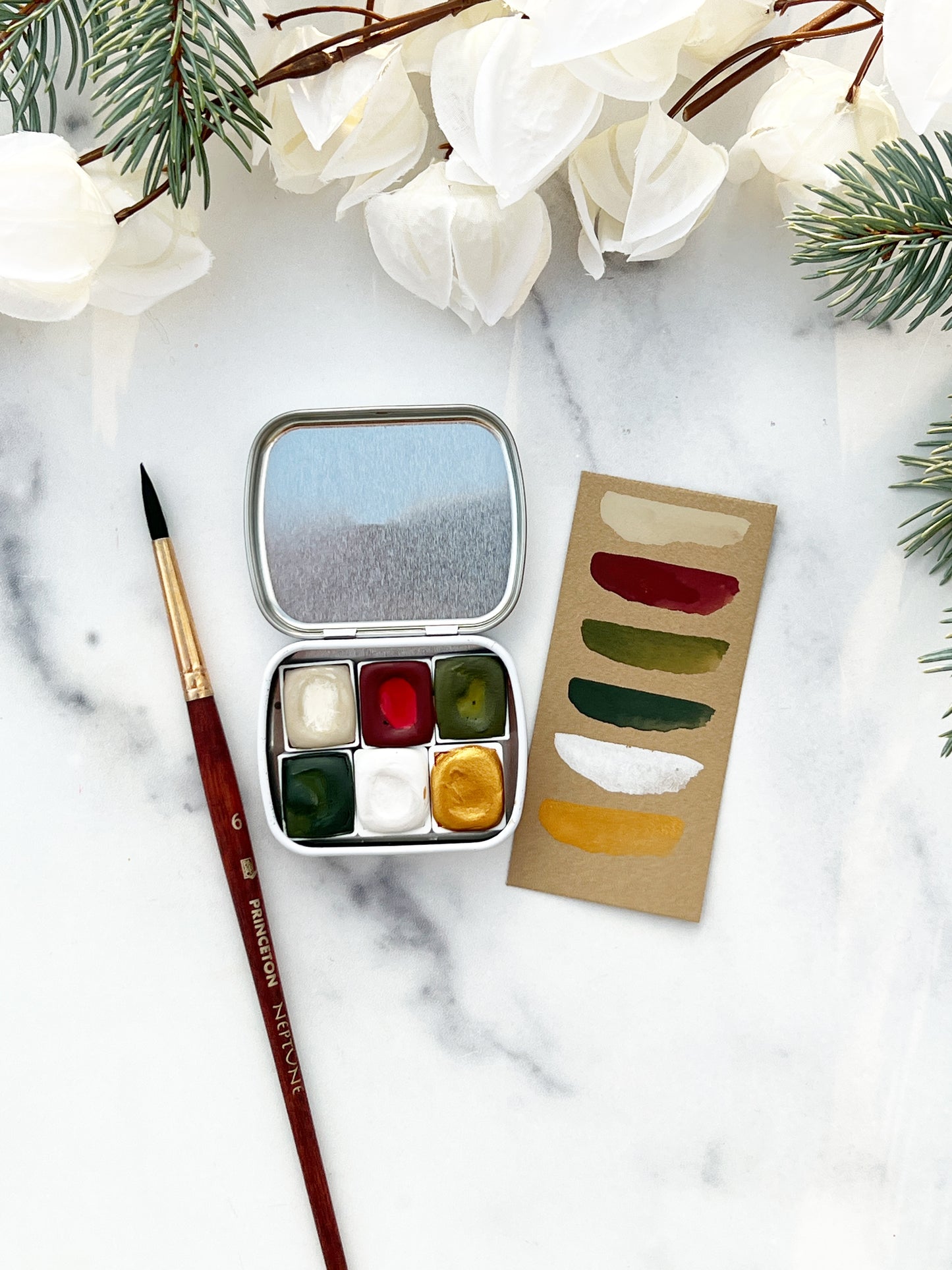 Home for the Holidays, a holiday palette in three sizes