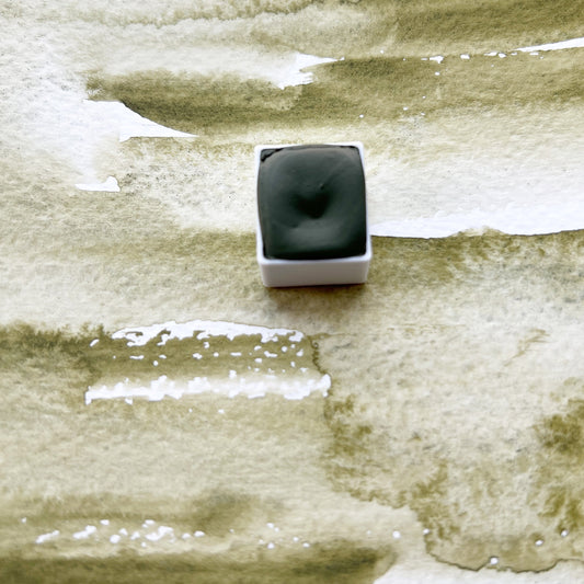 Pine. Half pan, full pan or bottle cap of handmade watercolor paint