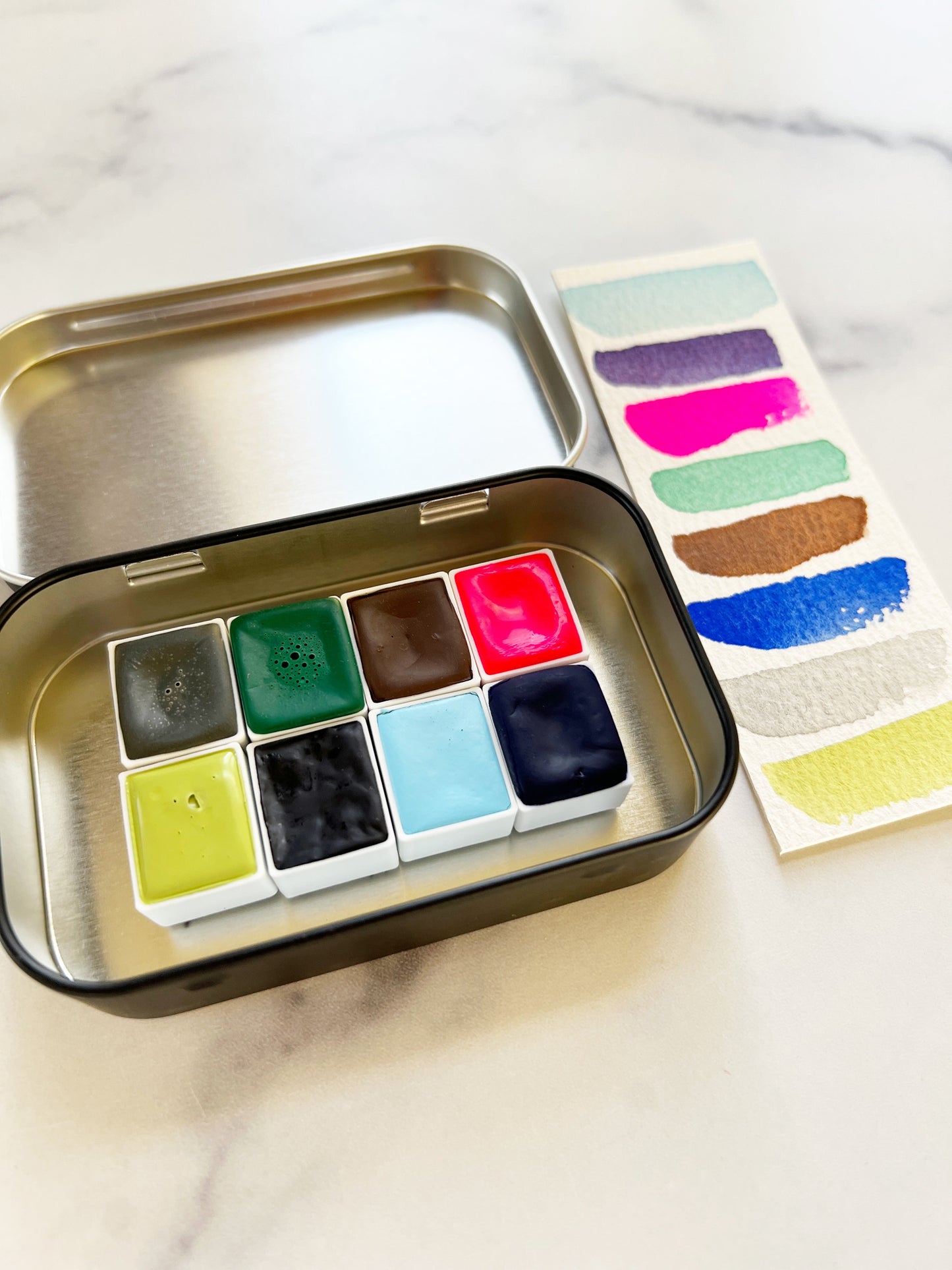Fresh Start Palette, in half pan and mini pan size palettes