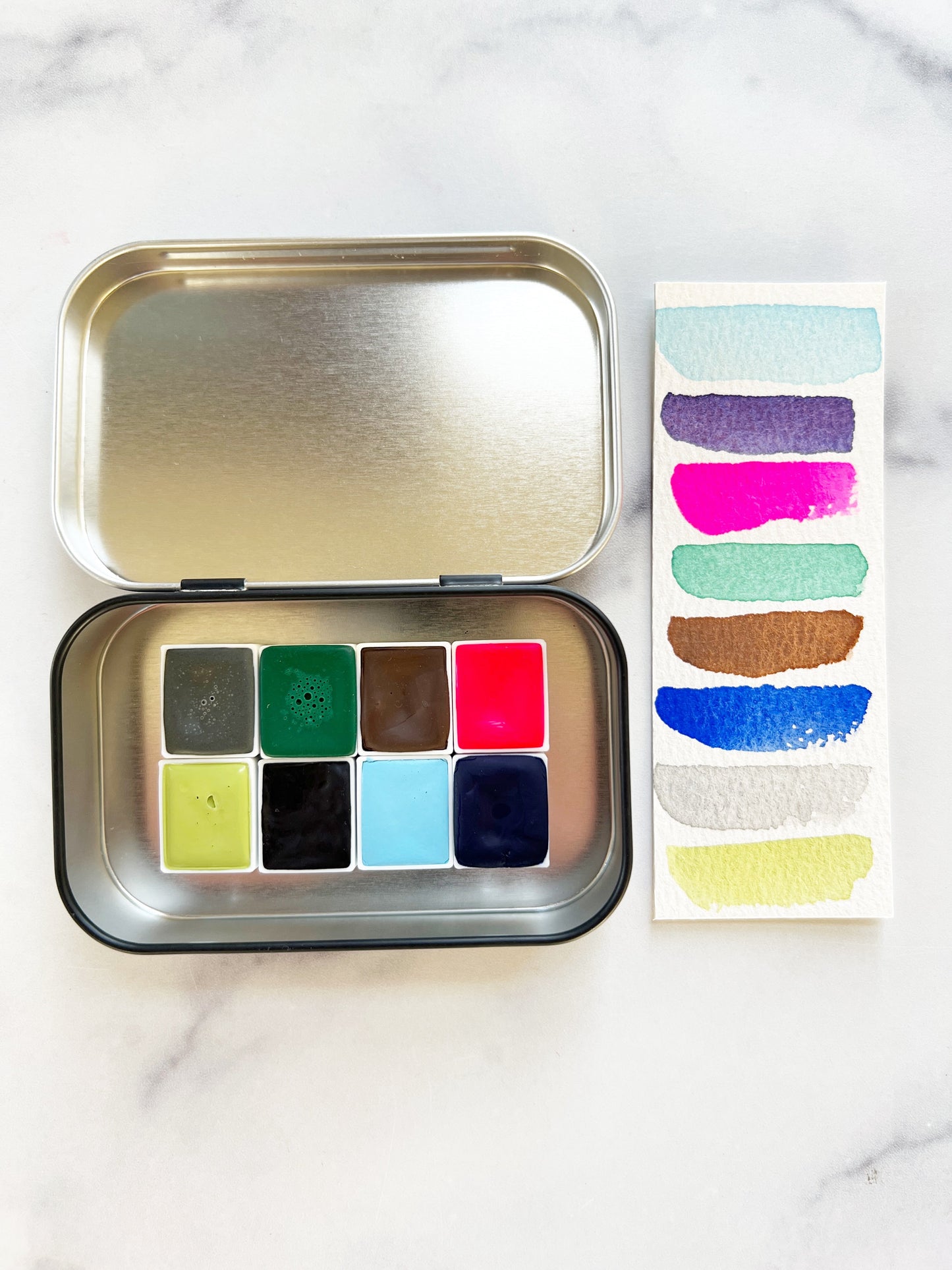 Fresh Start Palette, in half pan and mini pan size palettes