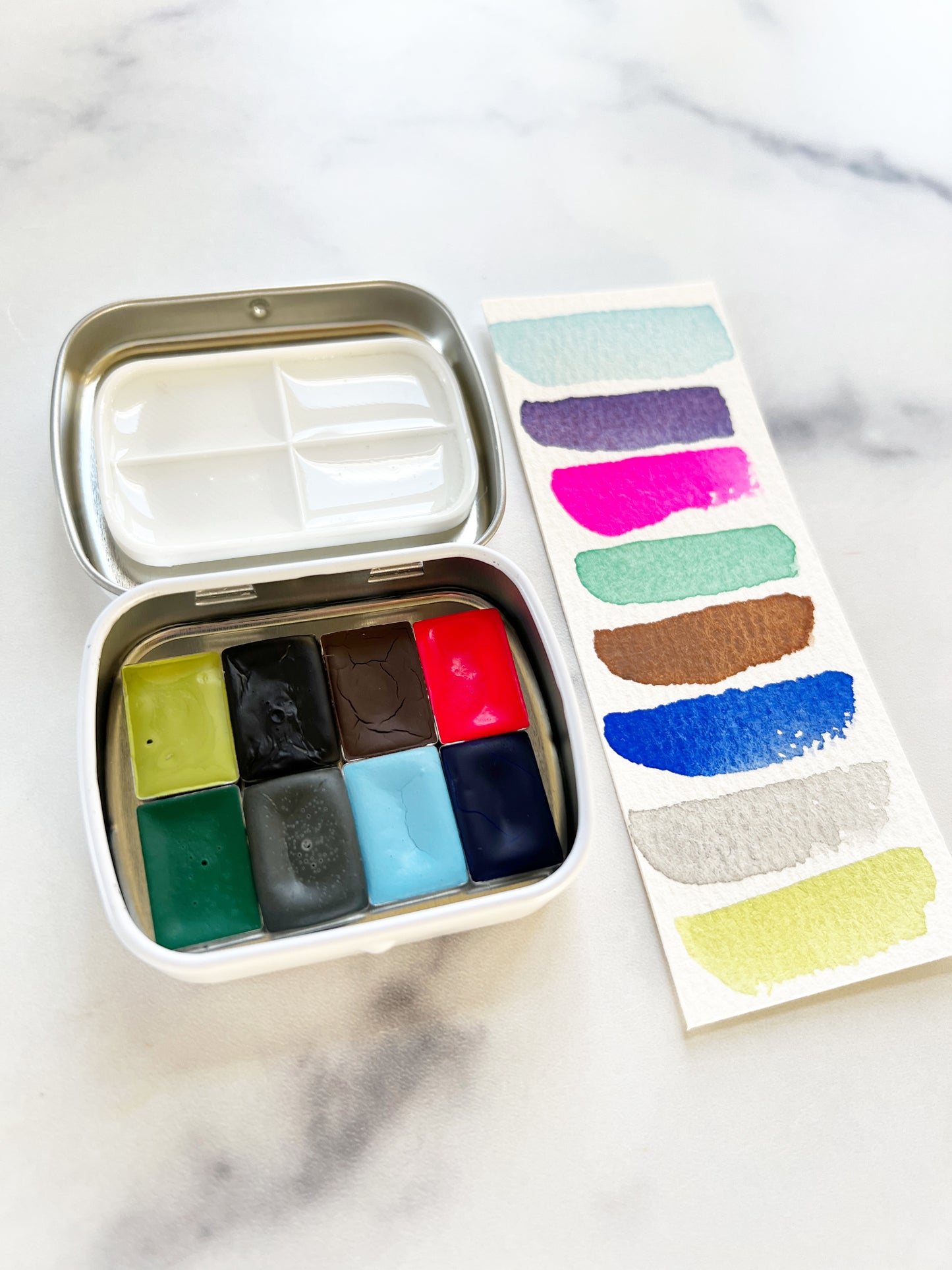 Fresh Start Palette, in half pan and mini pan size palettes