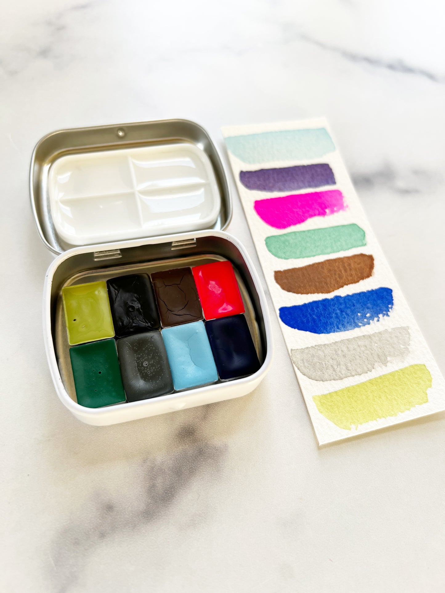 Fresh Start Palette, in half pan and mini pan size palettes