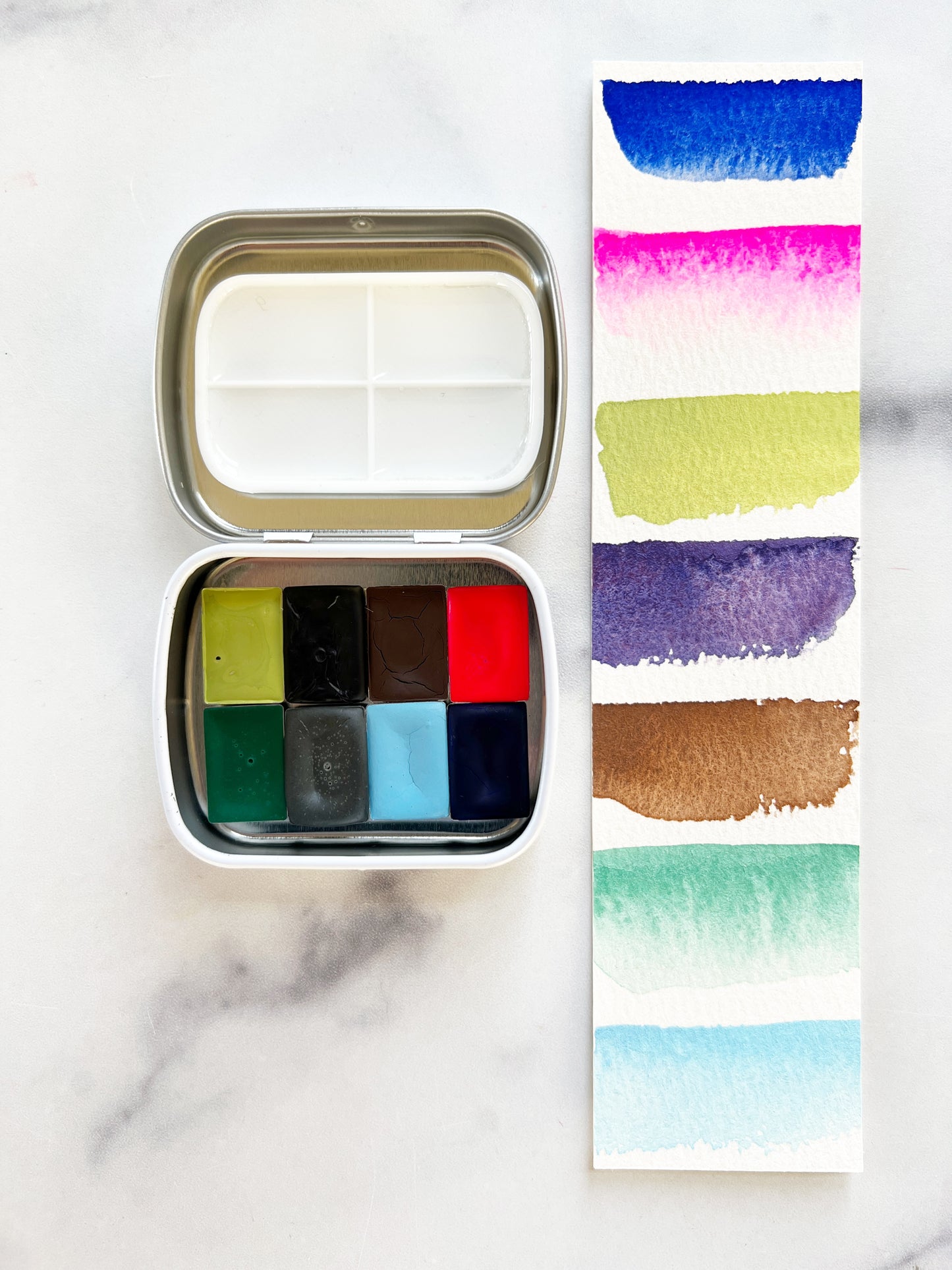 Fresh Start Palette, in half pan and mini pan size palettes