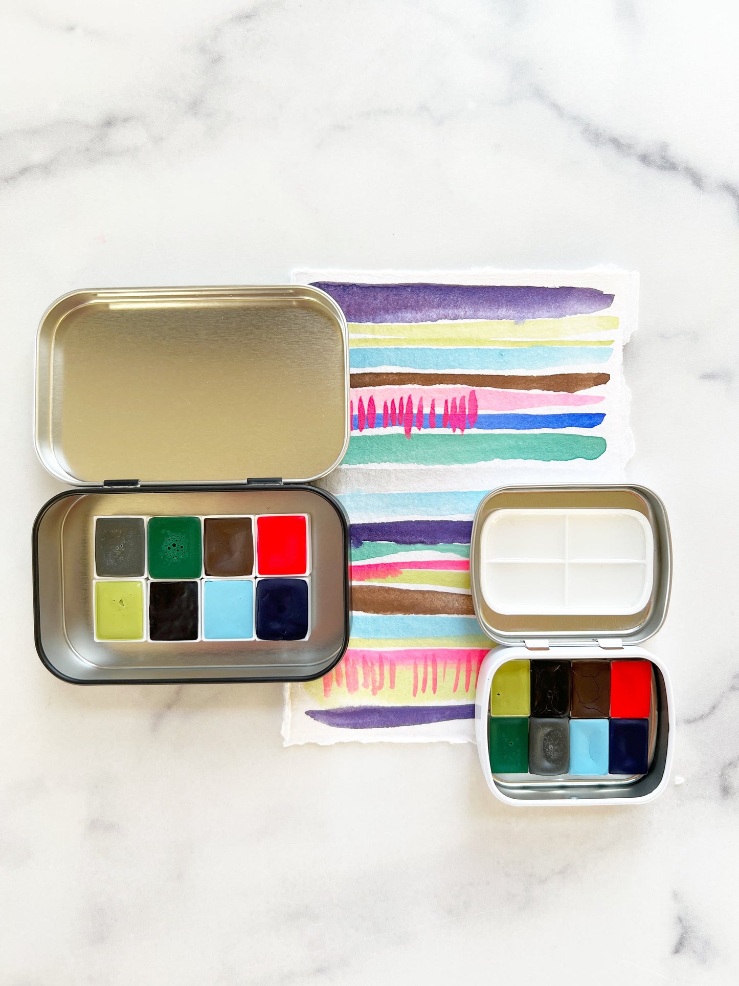 Fresh Start Palette, in half pan and mini pan size palettes