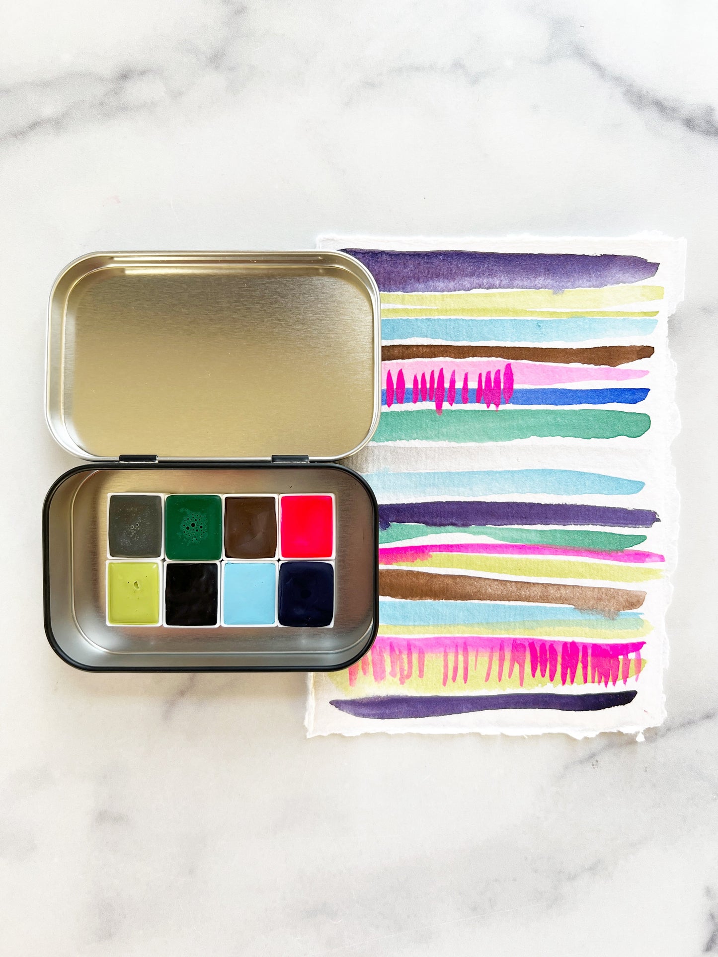 Fresh Start Palette, in half pan and mini pan size palettes
