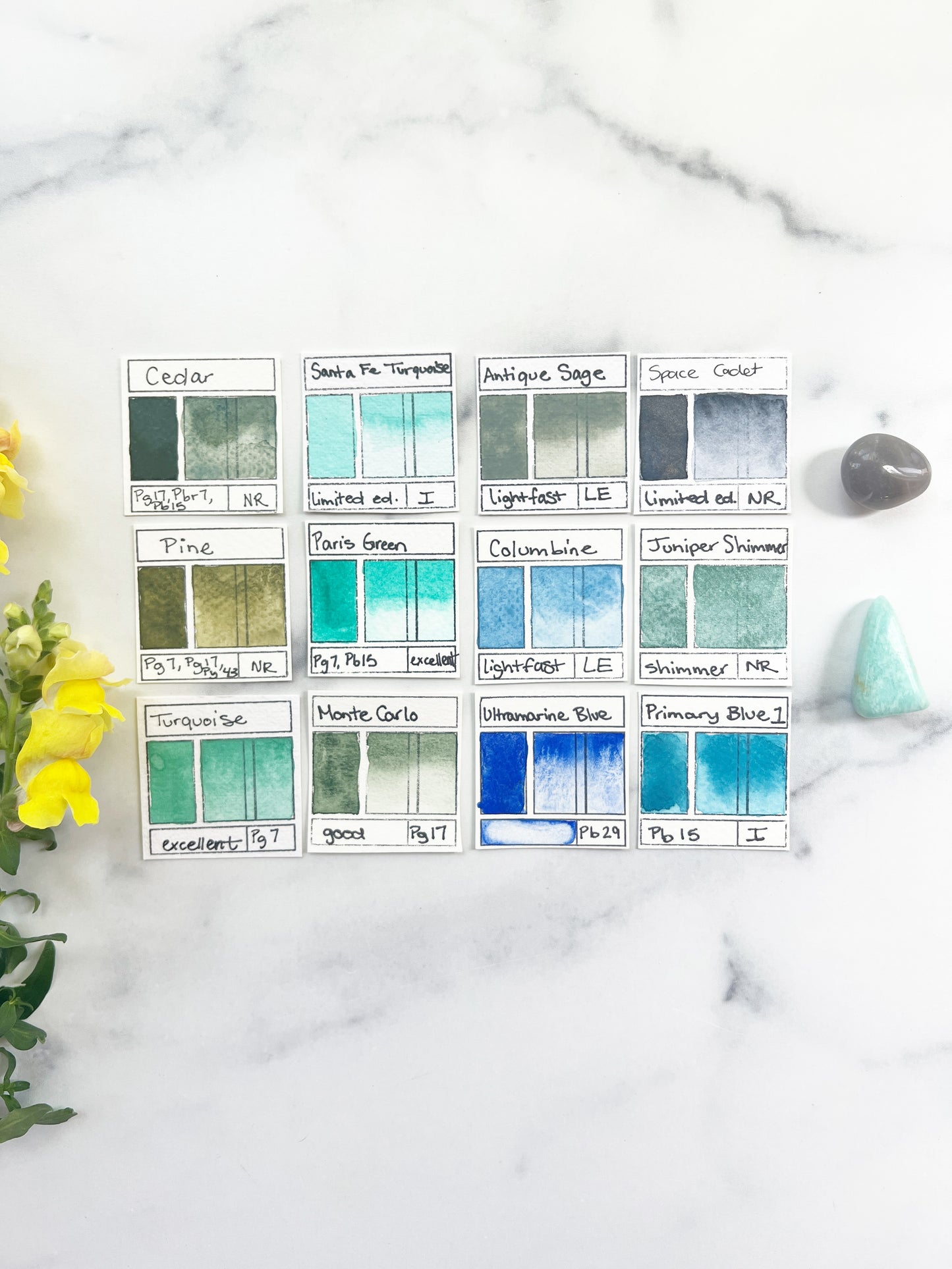 Seagrass and Salt Waves Palette