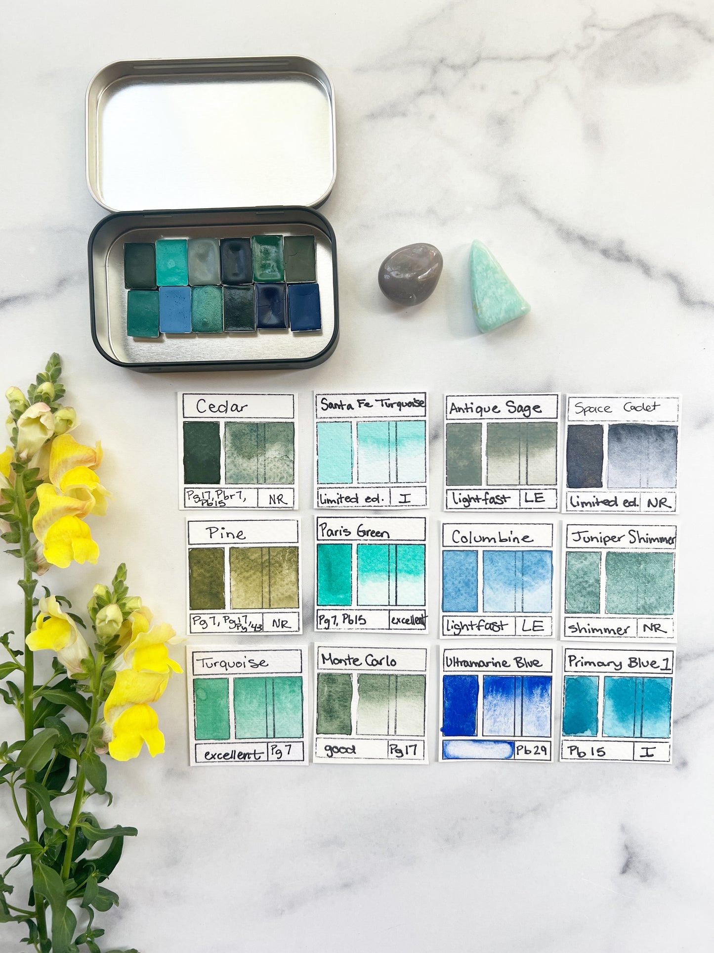 Seagrass and Salt Waves Palette