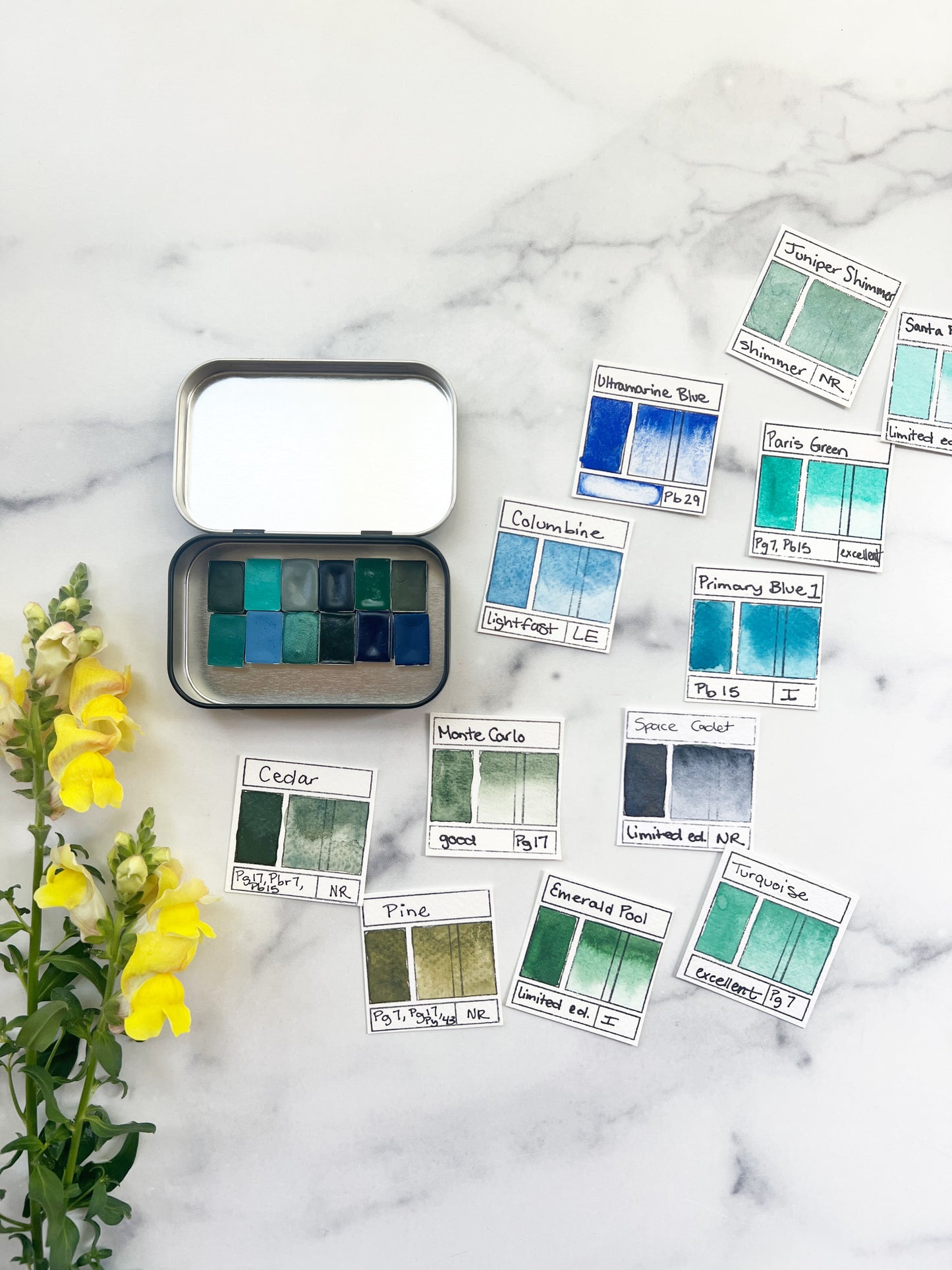 Seagrass and Salt Waves Palette