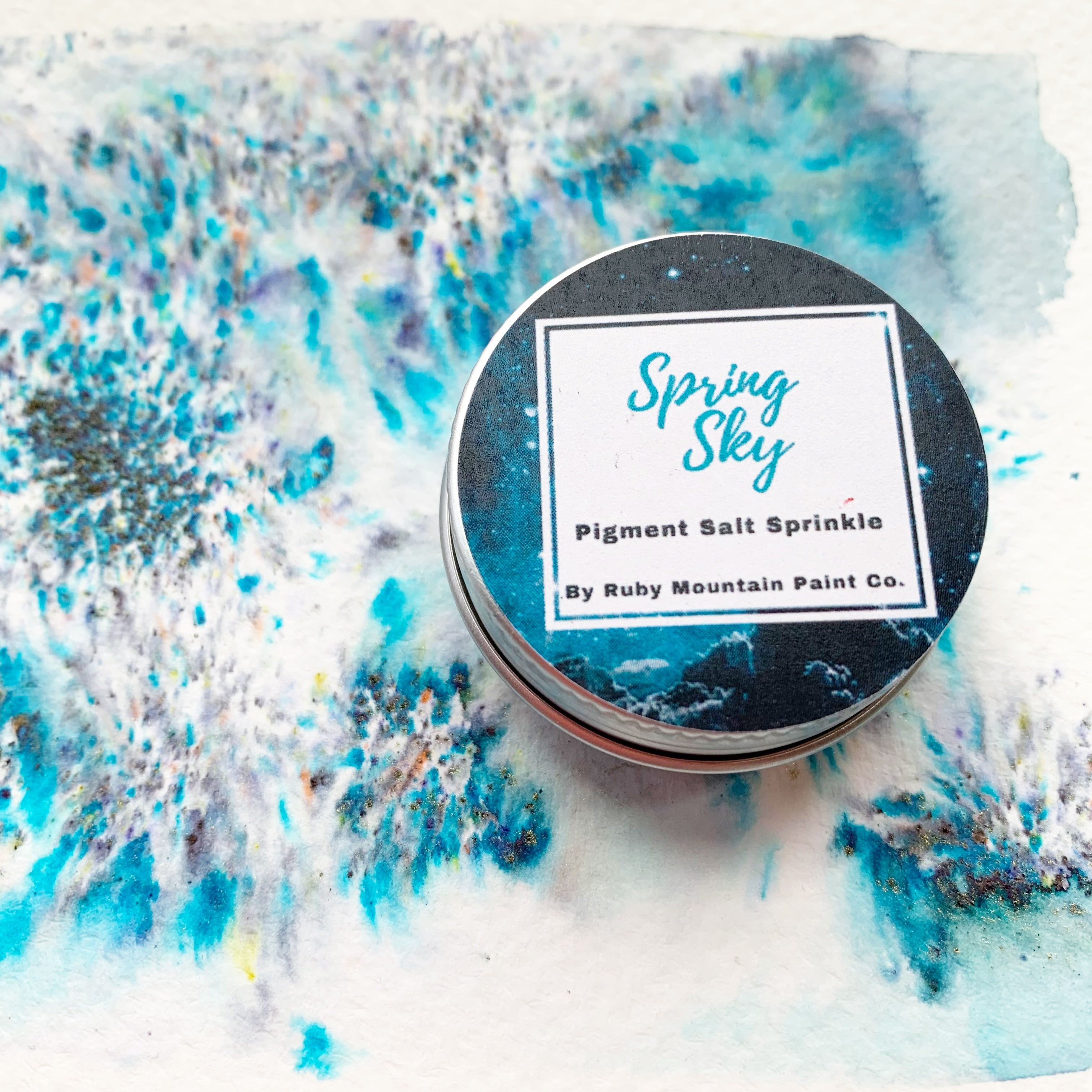 Spring Sky Pigment Salt Sprinkle