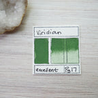 Viridian. Half pan, full pan or bottle cap of handmade watercolor paint