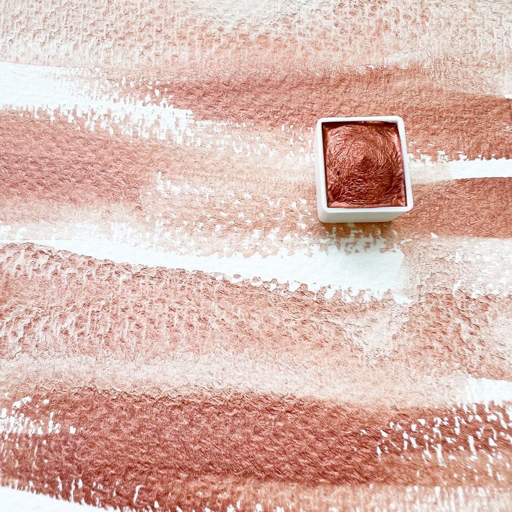 Shooting Star. Half pan, full pan or bottle cap of handmade watercolor paint