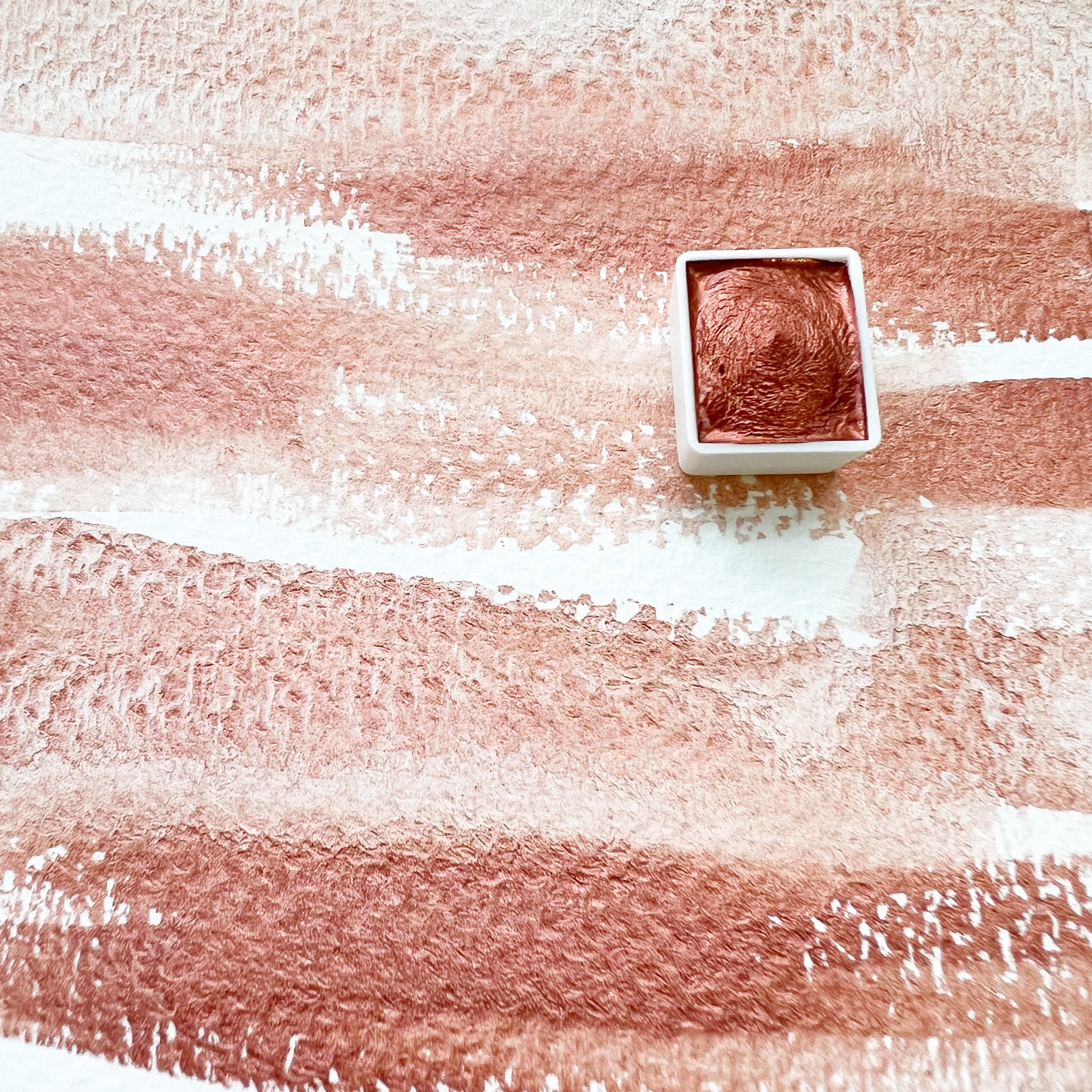 Shooting Star. Half pan, full pan or bottle cap of handmade watercolor paint