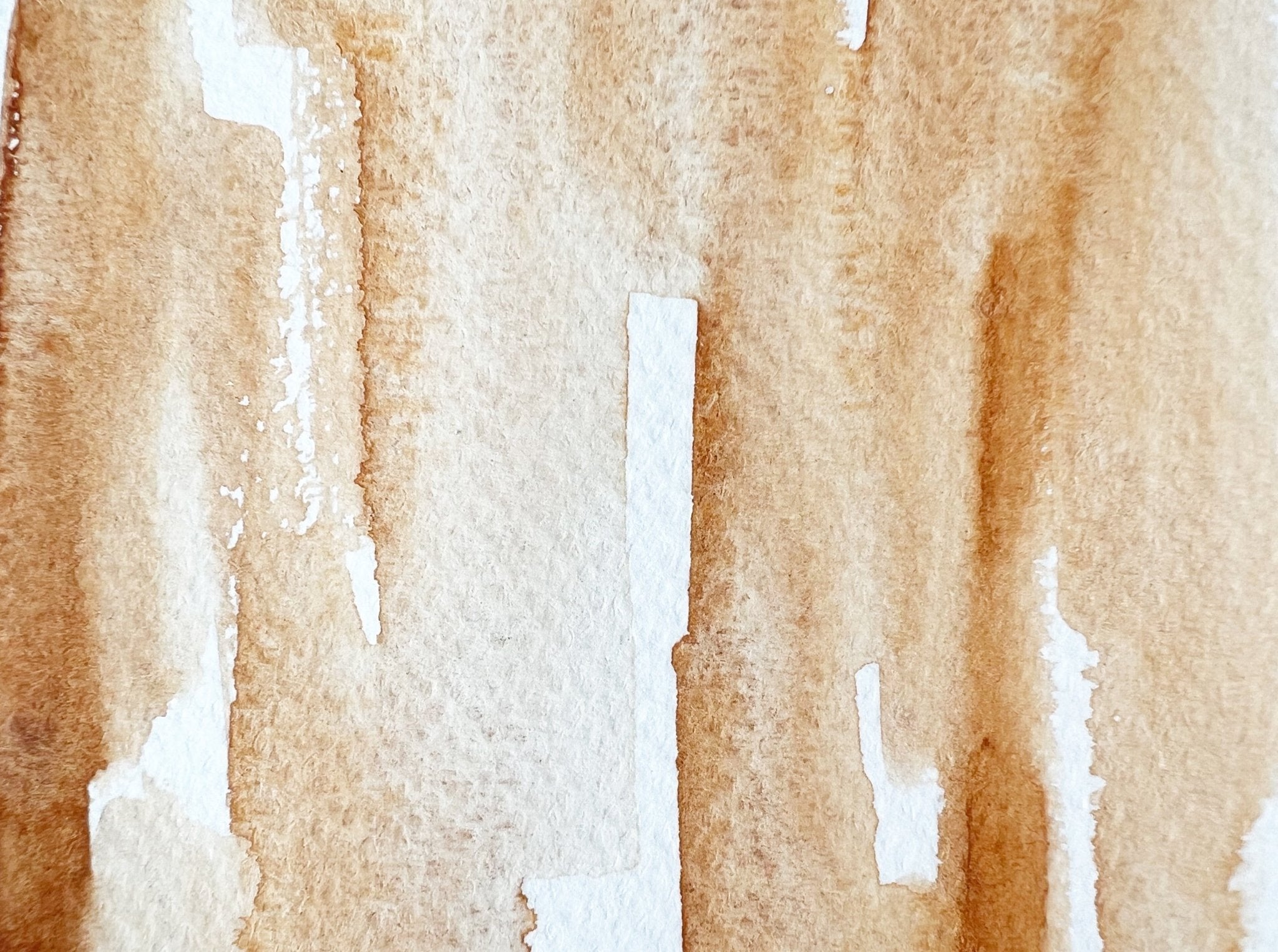 Amber Ocher. Half pan, full pan or bottle cap of handmade watercolor paint