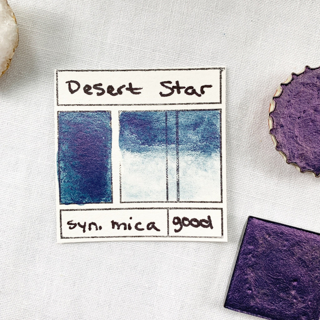 Desert Star. Half pan, full pan or bottle cap of handmade watercolor paint