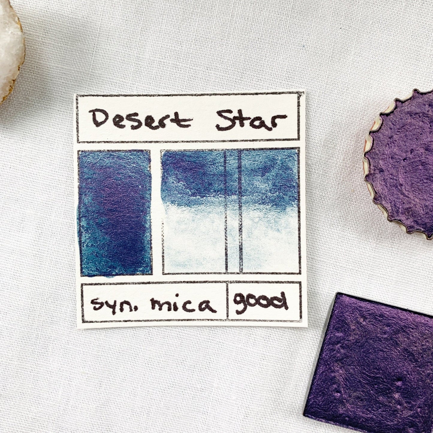 Desert Star. Half pan, full pan or bottle cap of handmade watercolor paint
