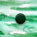 Emerald Pool. Half pan, full pan or bottle cap of handmade watercolor paint