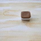 Extra Light Ocher. Half pan, full pan or bottle cap of handmade watercolor paint