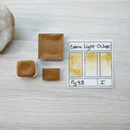 Extra Light Ocher. Half pan, full pan or bottle cap of handmade watercolor paint