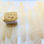Gold. Half pan, full pan or bottle cap of handmade watercolor paint