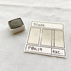 Slate. Half pan, full pan or bottle cap of handmade watercolor paint