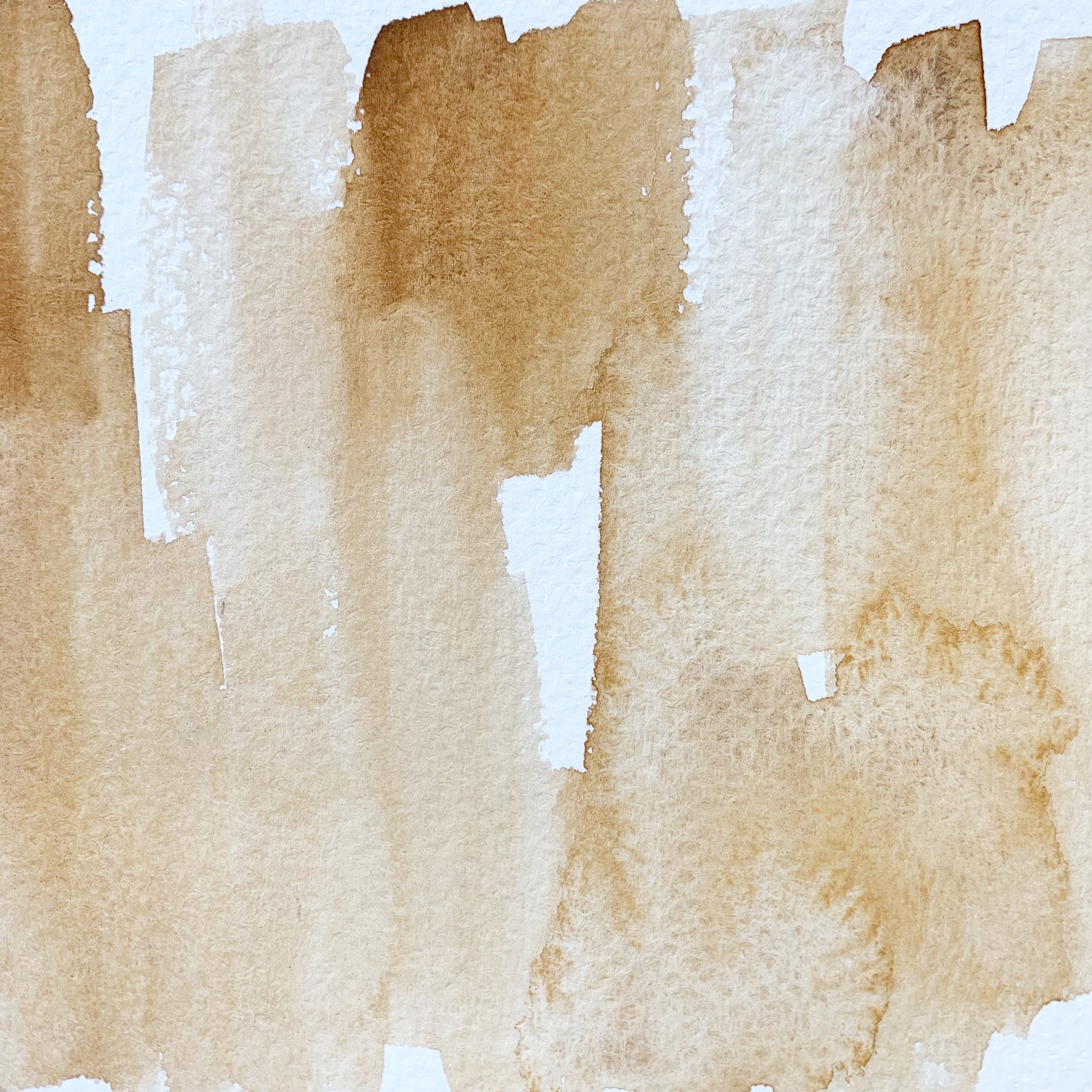 Natural Yellow. Half pan, full pan or bottle cap of handmade watercolor paint