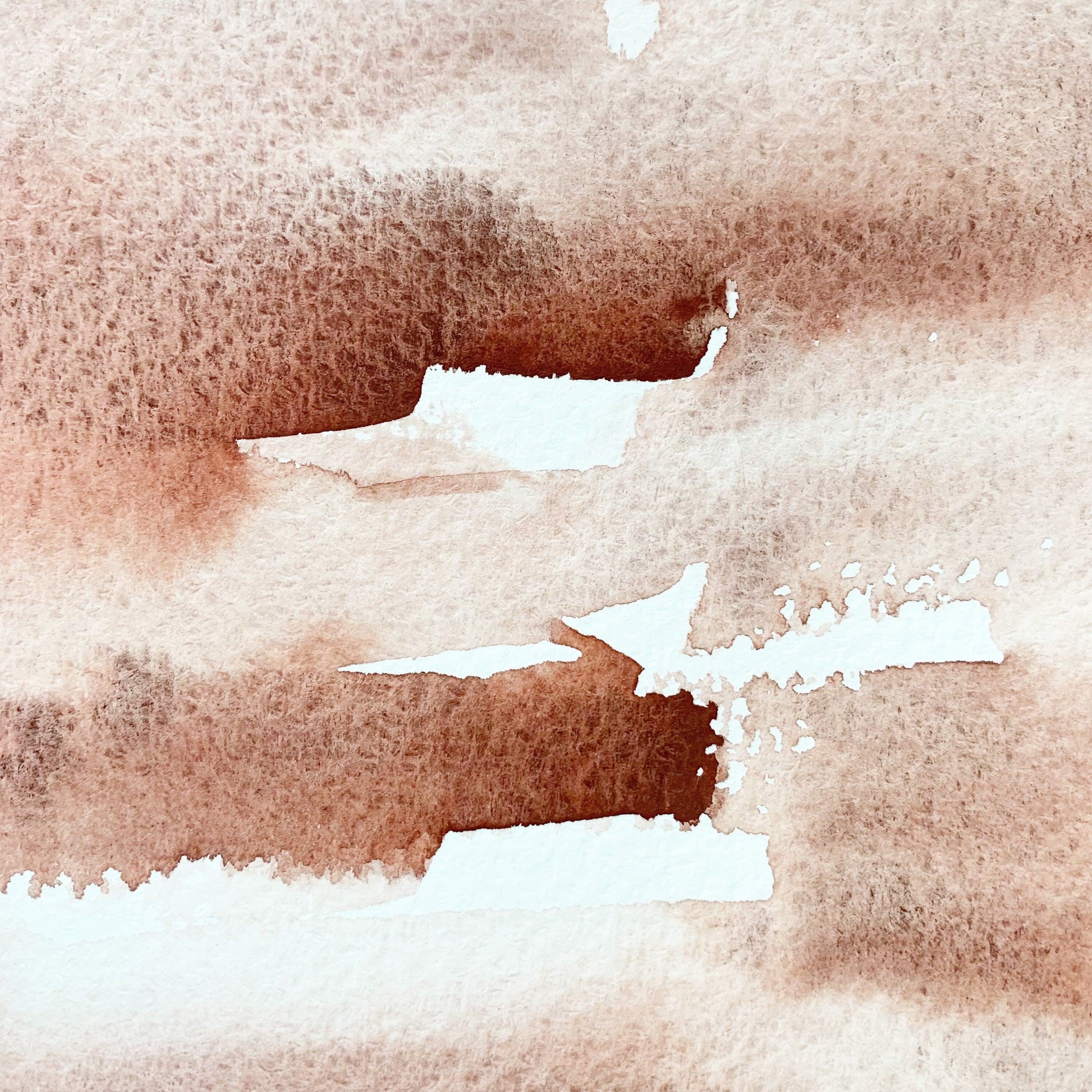 Natural Red. Half pan, full pan or bottle cap of handmade watercolor paint
