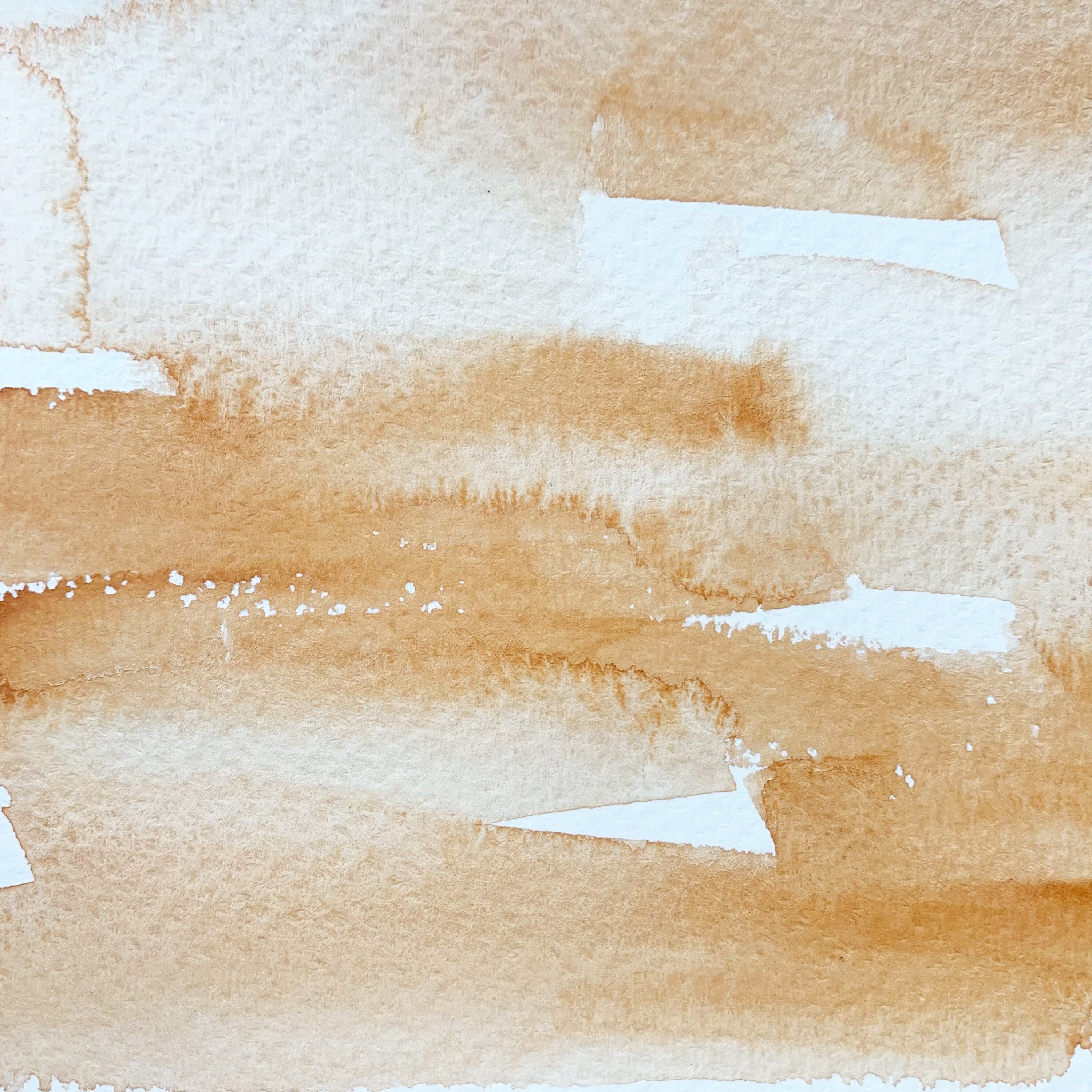 Havana Ocher. Half pan, full pan or bottle cap of handmade watercolor paint