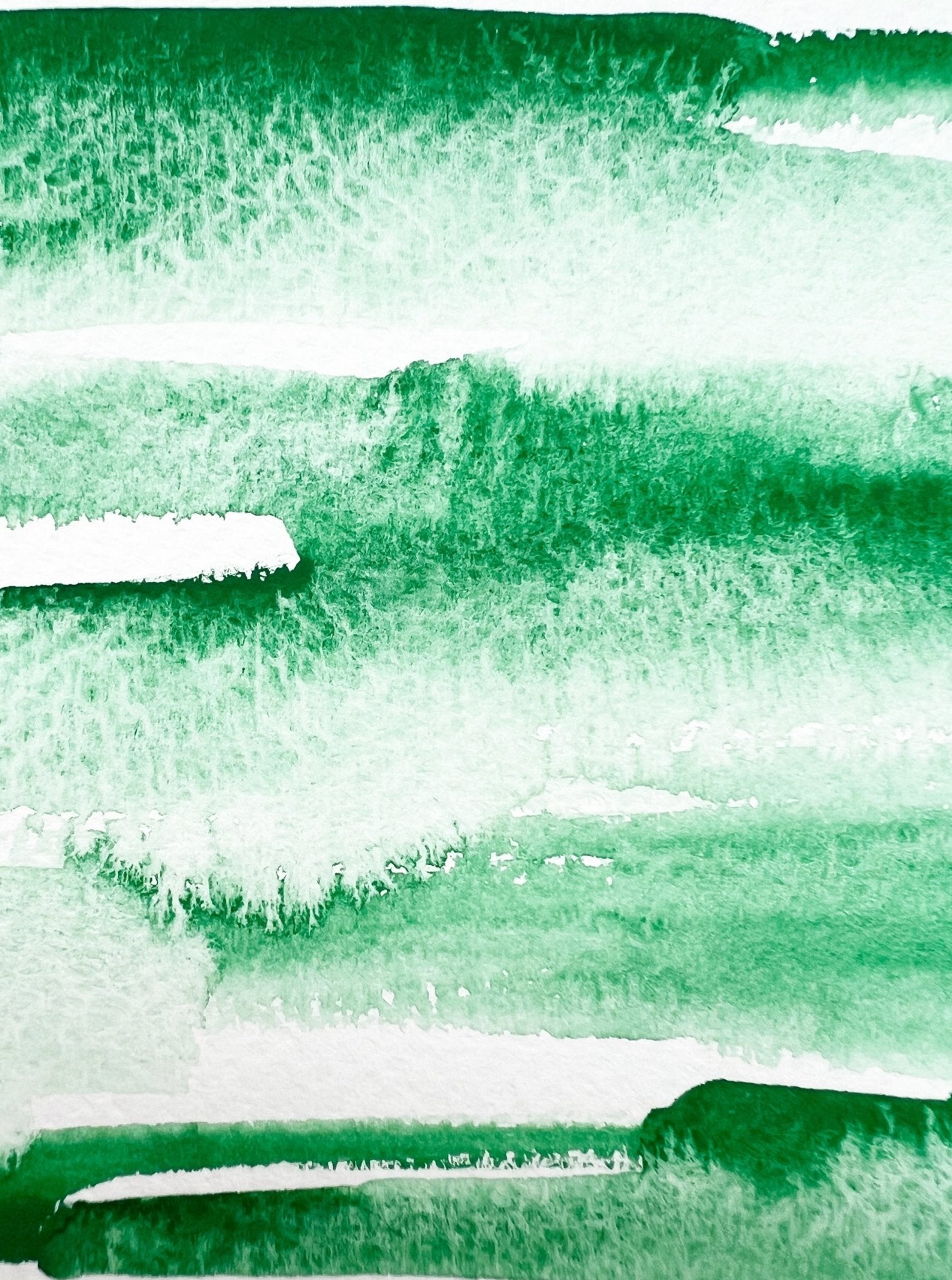 Kelly Green. Half pan, full pan or bottle cap of handmade watercolor paint