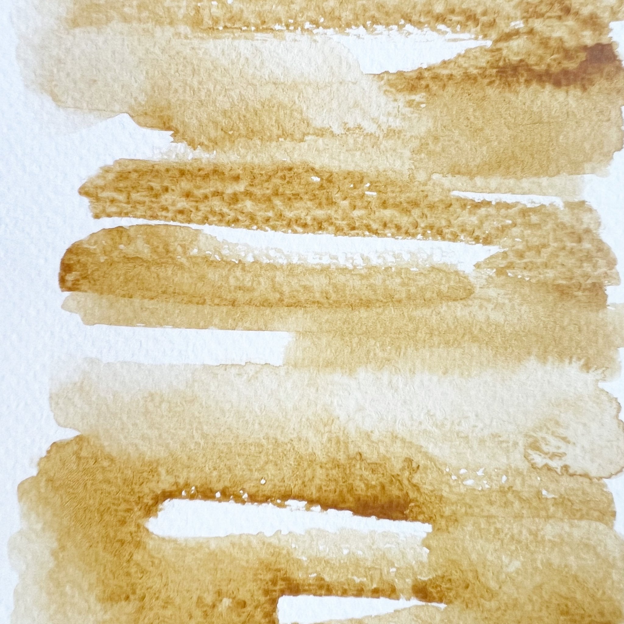 Moroccan Yellow Ocher. Half pan, full pan or bottle cap of handmade watercolor paint
