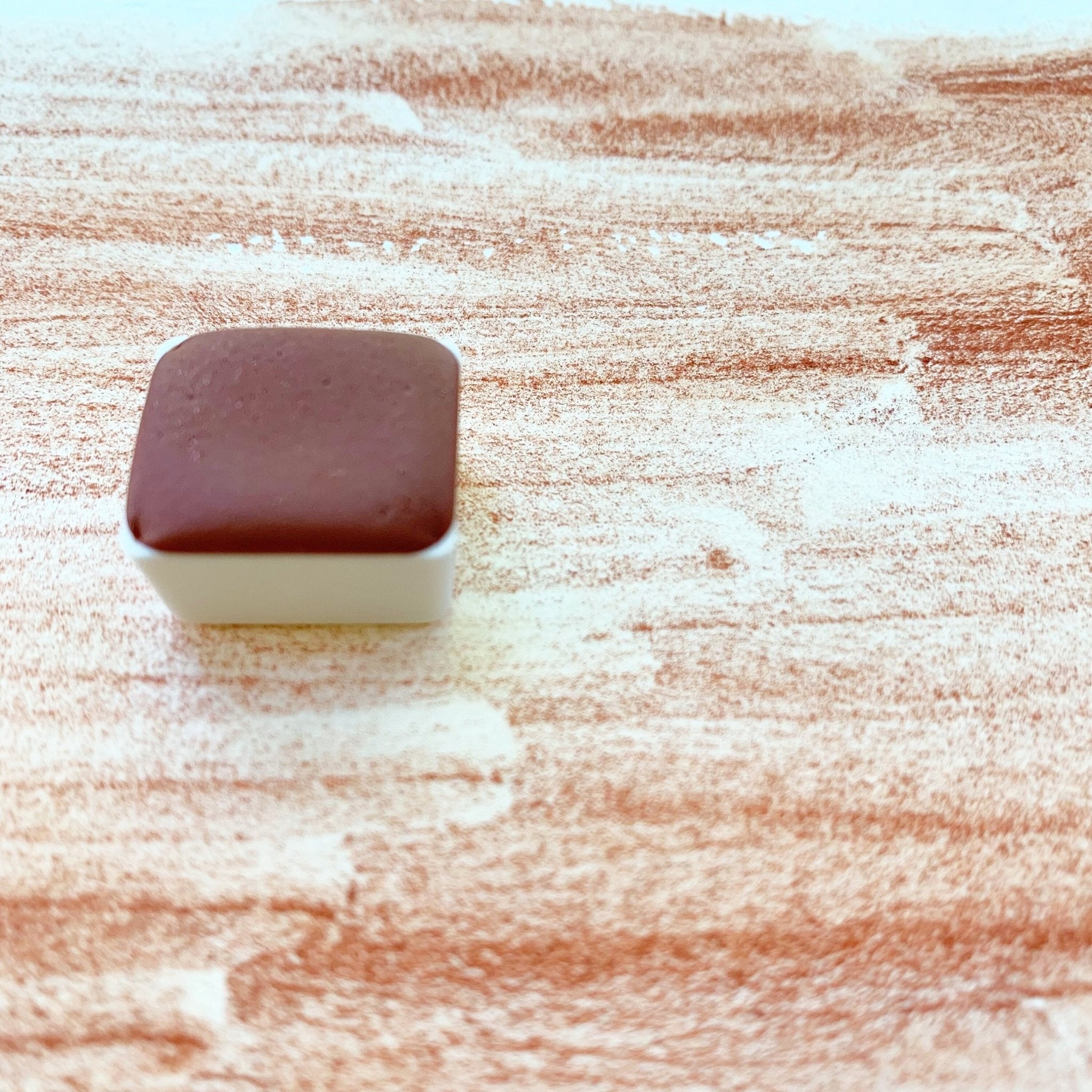 Opal Red. Half pan, full pan or bottle cap of handmade watercolor paint