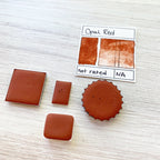 Opal Red. Half pan, full pan or bottle cap of handmade watercolor paint