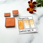 RM Tangerine. Half pan, full pan or bottle cap of handmade watercolor paint