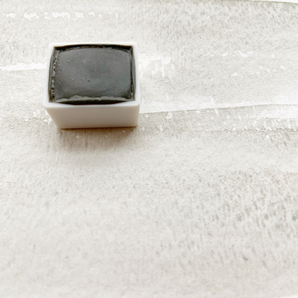 Slate. Half pan, full pan or bottle cap of handmade watercolor paint - Ruby Mountain