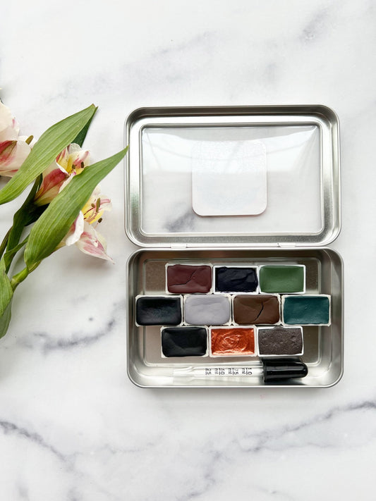 Spring Reverie Palette, a specially curated set of watercolors for the spring dreamer - Ruby Mountain