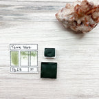 Terre Verte. Half pan, full pan or bottle cap of handmade watercolor paint - Ruby Mountain