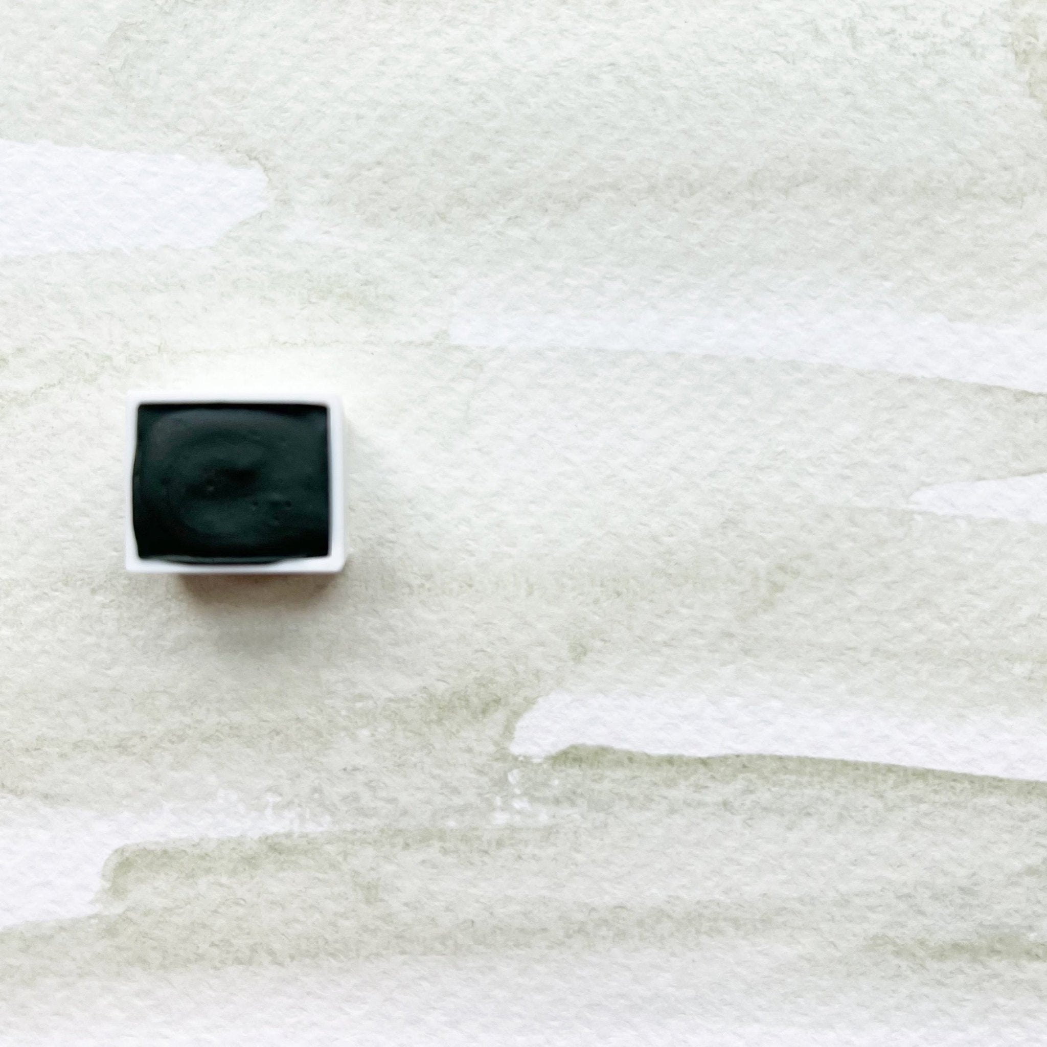 Terre Verte. Half pan, full pan or bottle cap of handmade watercolor paint - Ruby Mountain